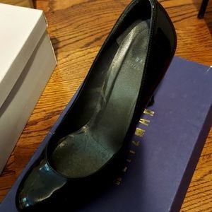 Stuart Weitzman patent pumps